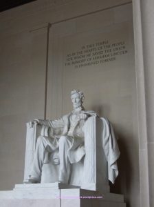Abe himself at Lincoln Memorial enjoying the view....(see previous picture)